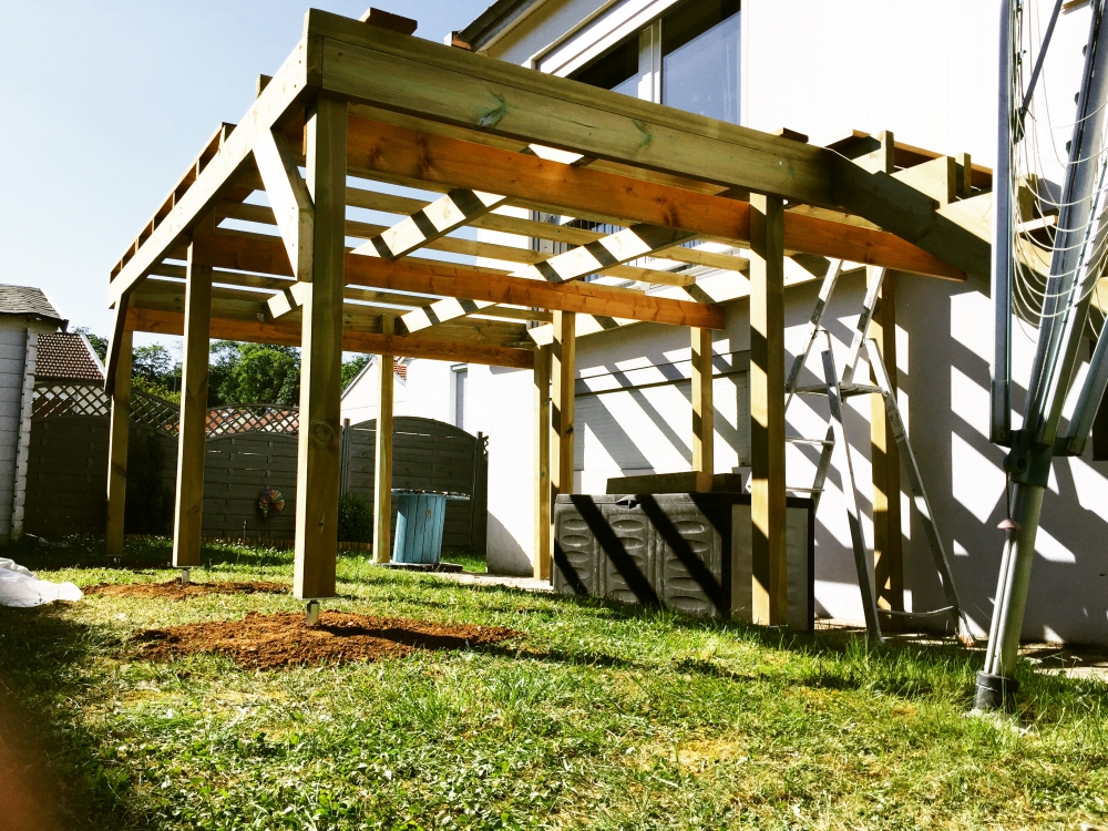 Terrasse sur pilotis