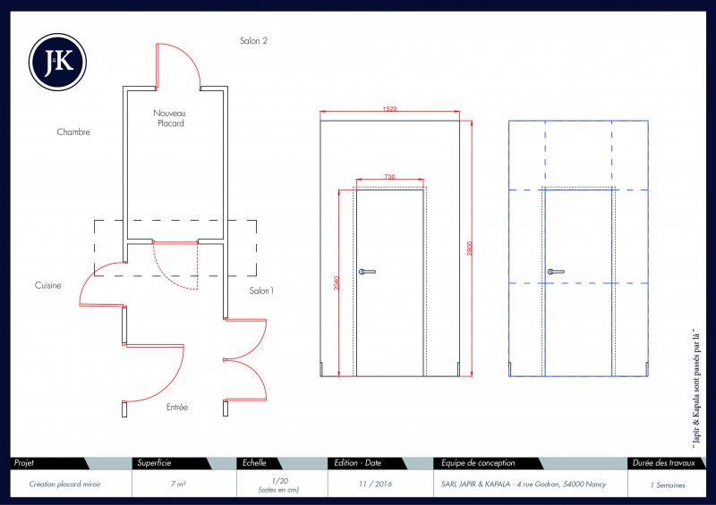 Rangement trompe l'oeil