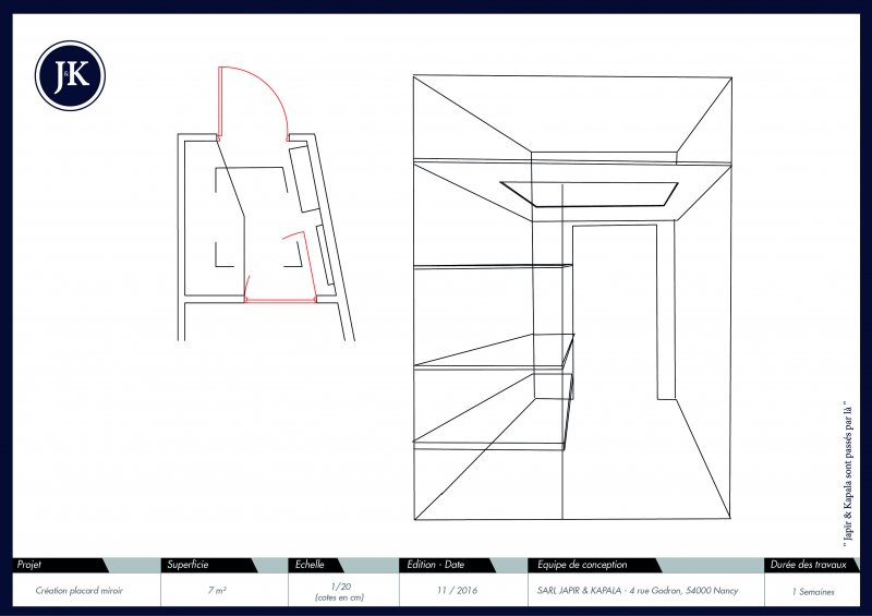 Rangement trompe l'oeil